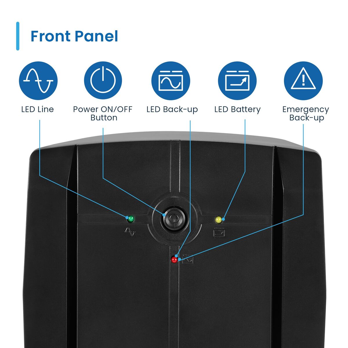 Uninterruptible Power Supply System Interactive UPS Ewent EW3997 720 W