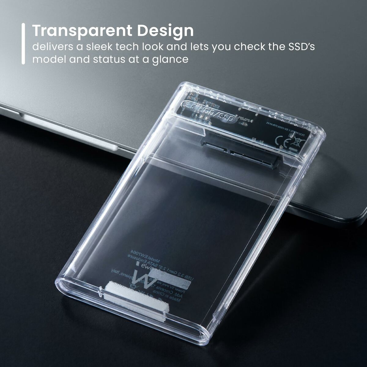 External Hard Drive Ewent EW7064 Transparent