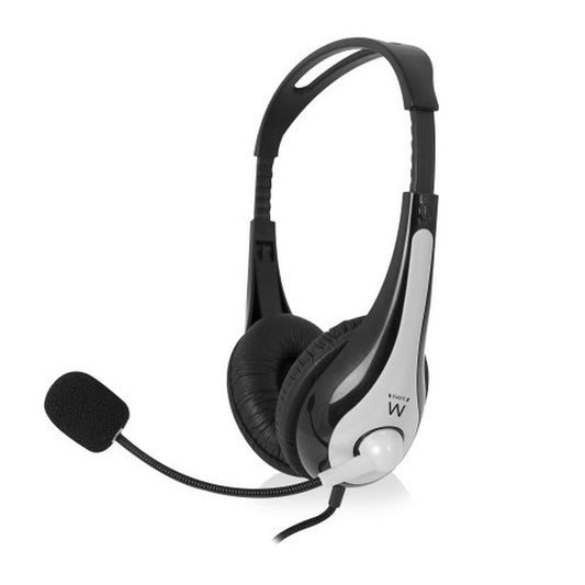 Headphones Ewent EW3565 White Black