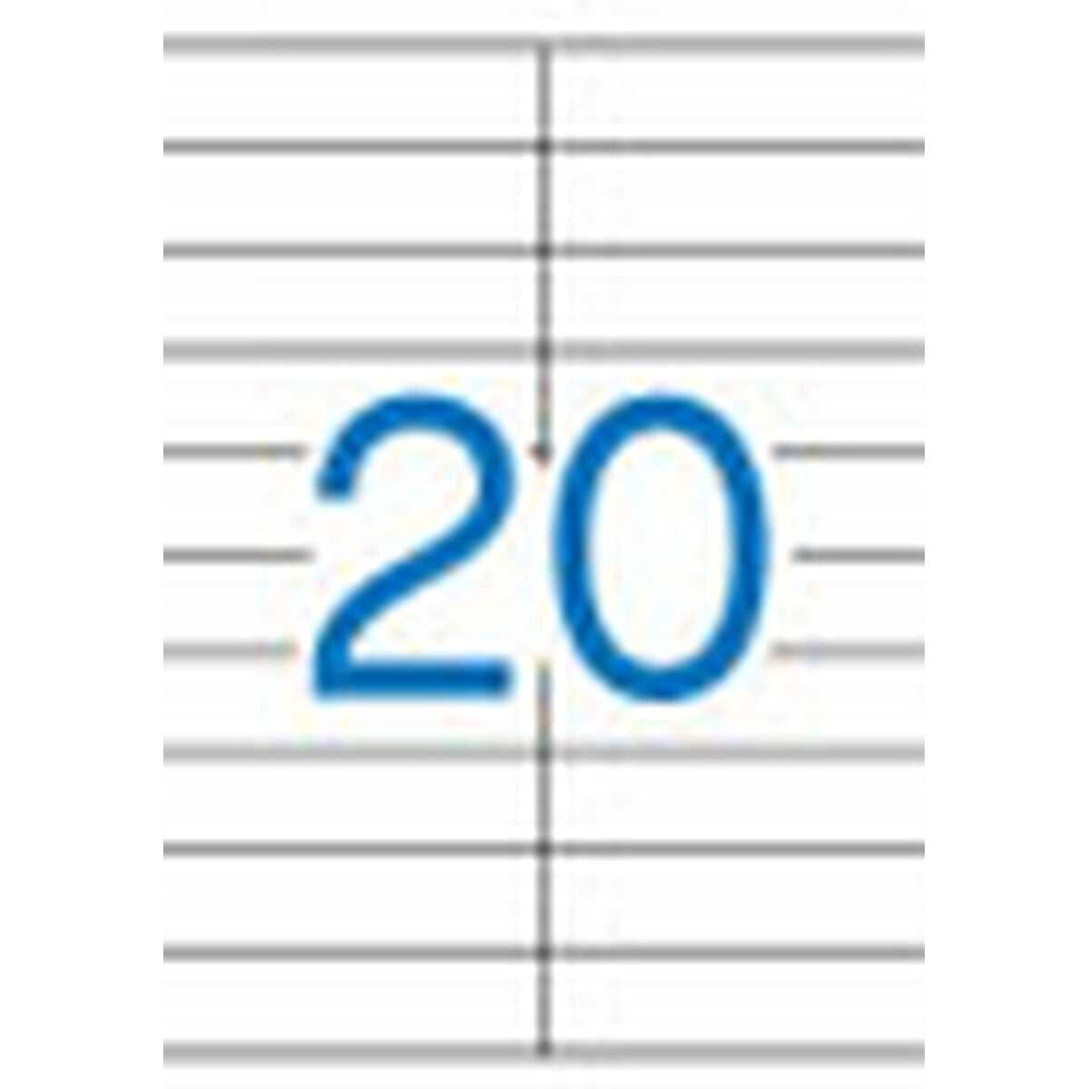 Adhesive labels Apli 01299 100 Sheets 105 x 29 mm White