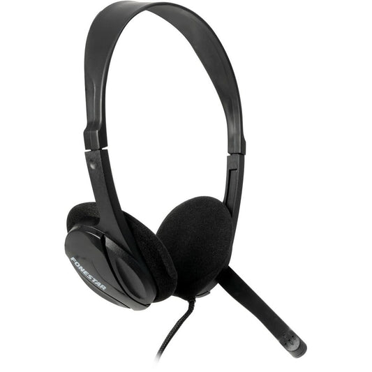 Headphones with Headband FONESTAR HOME-35 Black