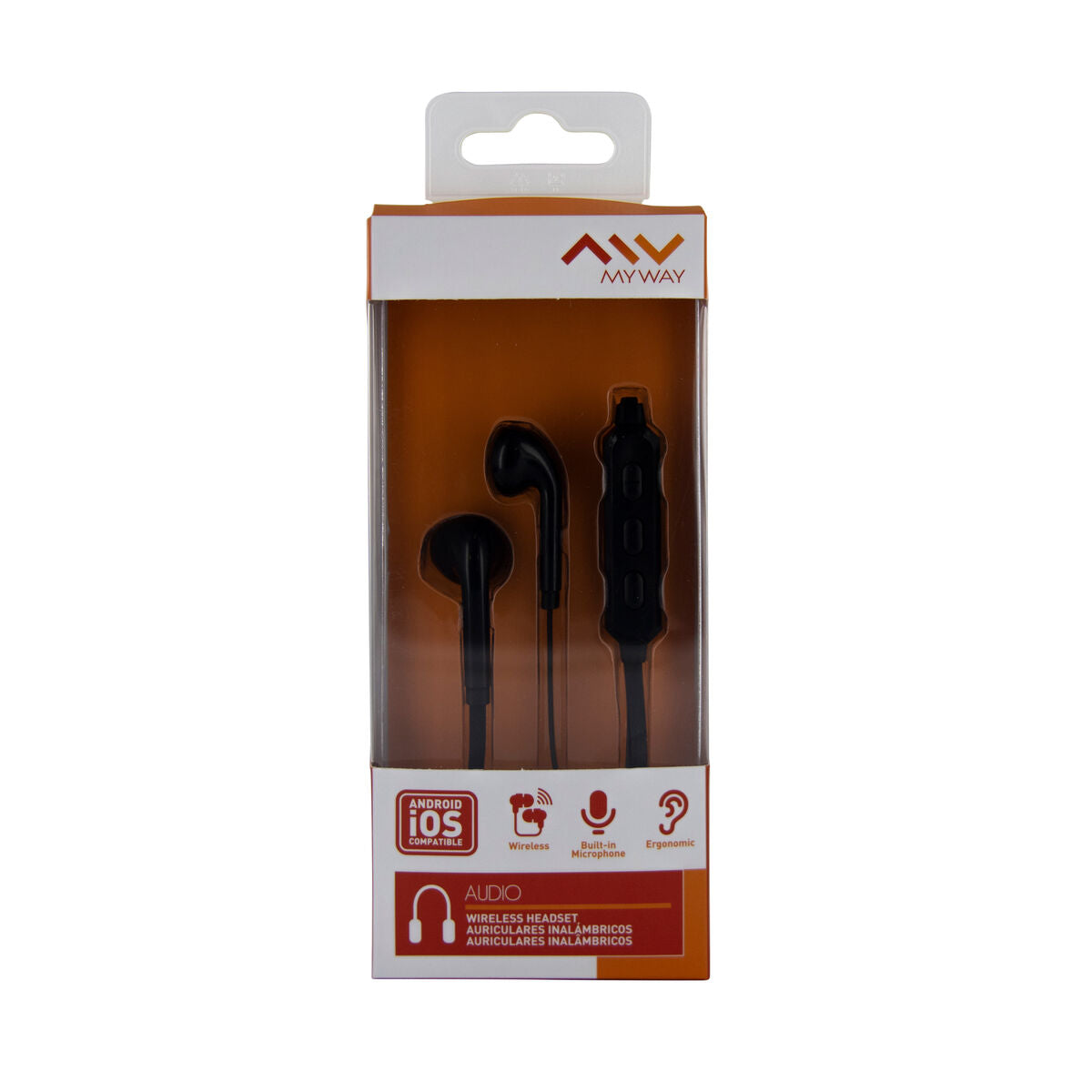 Headphones with Microphone Myway Black