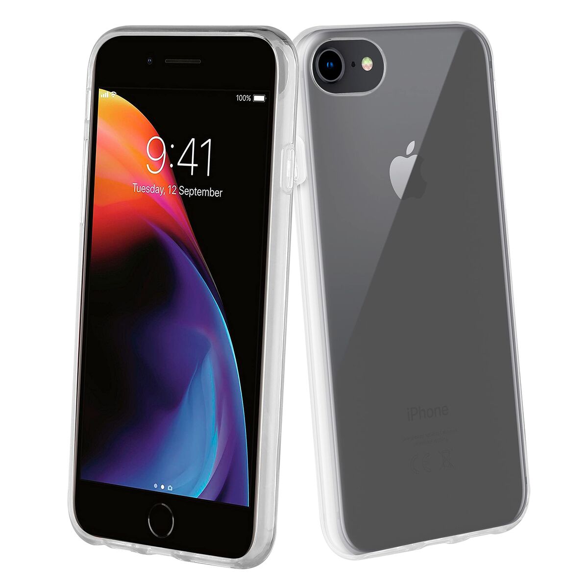 Mobile cover Muvit iPhone 7 | iPhone 8 | iPhone SE 2020 Black Transparent iPhone SE