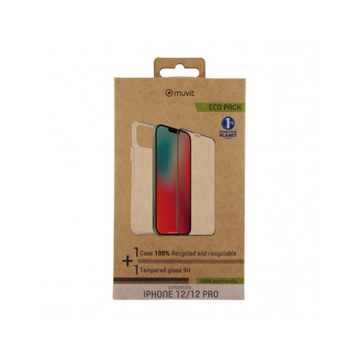 Mobile cover Muvit Transparent Smartphone Apple iPhone 12, 12 Pro