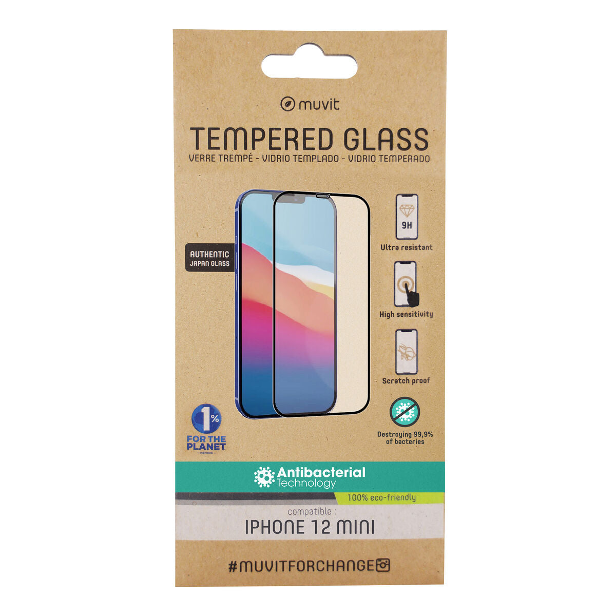 Mobile Screen Protector Muvit for Change iPhone 12 Mini iPhone 12 Mini