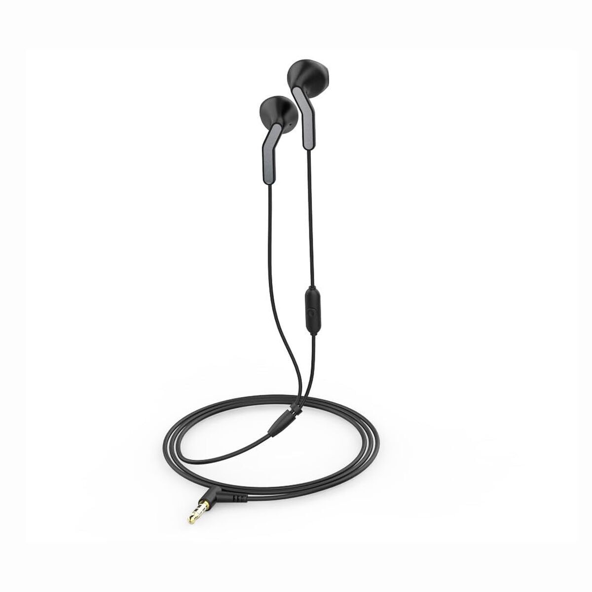 Headphones with Microphone Muvit E56 Black
