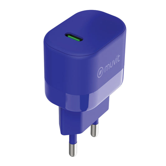 Wall Charger Muvit for Change Blue 25 W