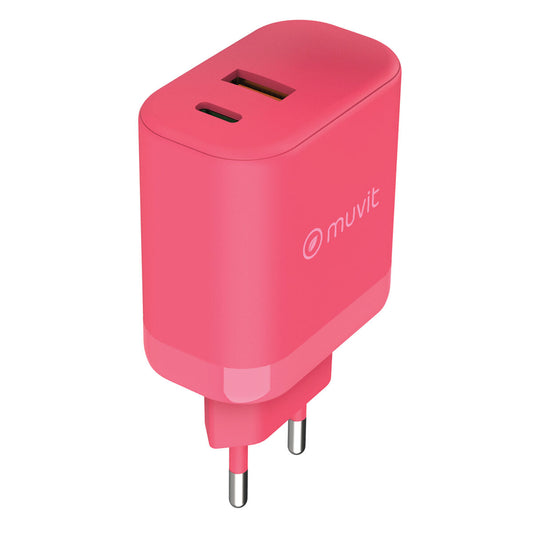 Wall Charger Muvit for Change WCEU24-45-AC Magenta 45 W
