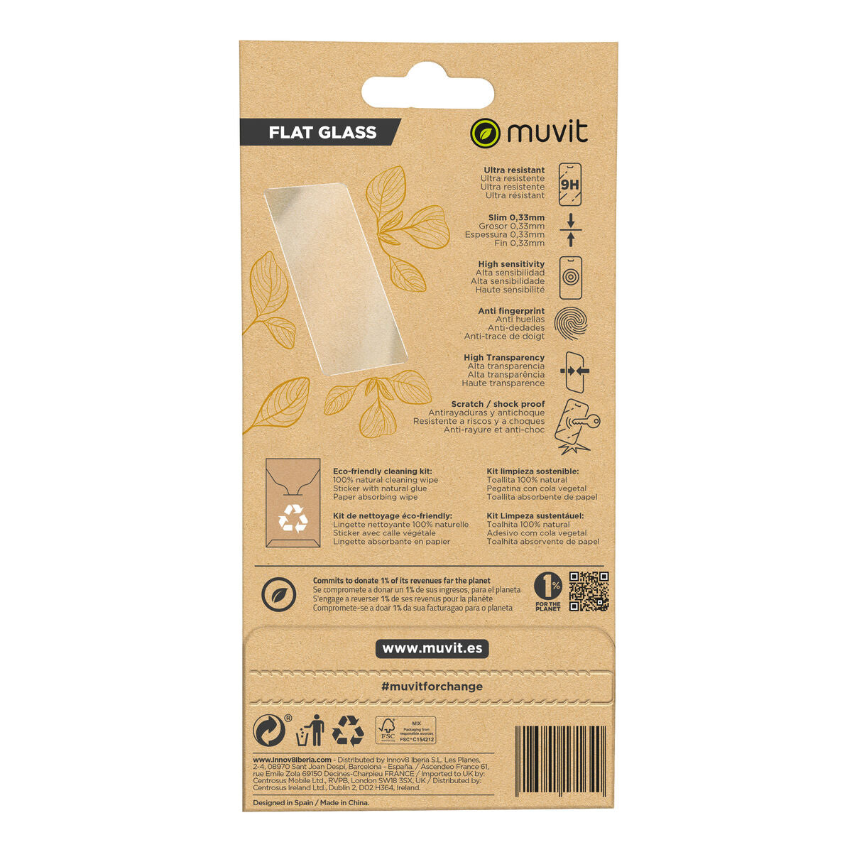Mobile Screen Protector Muvit for Change iPhone 15