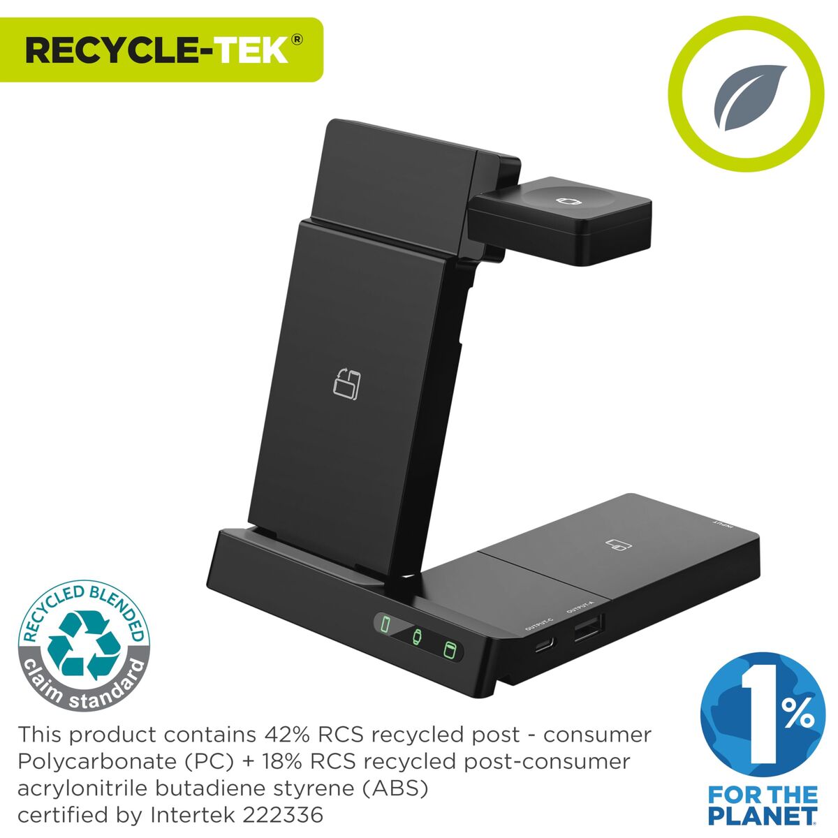 Cordless Charger Muvit W152-R Black