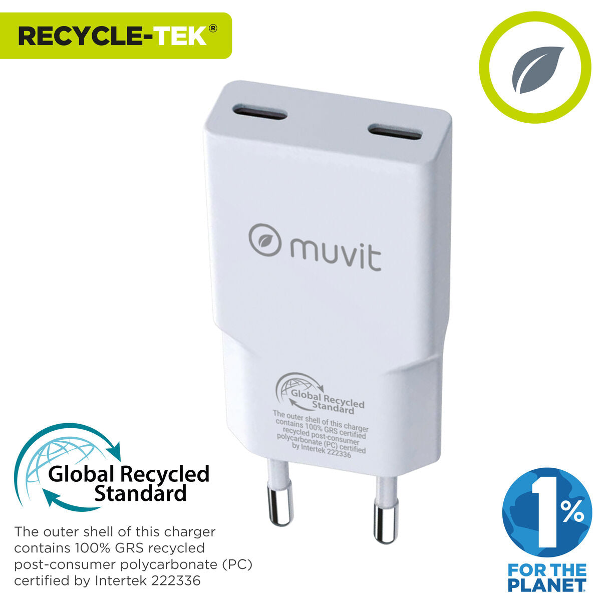 Car Charger Muvit for Change HC-263C White 30 W