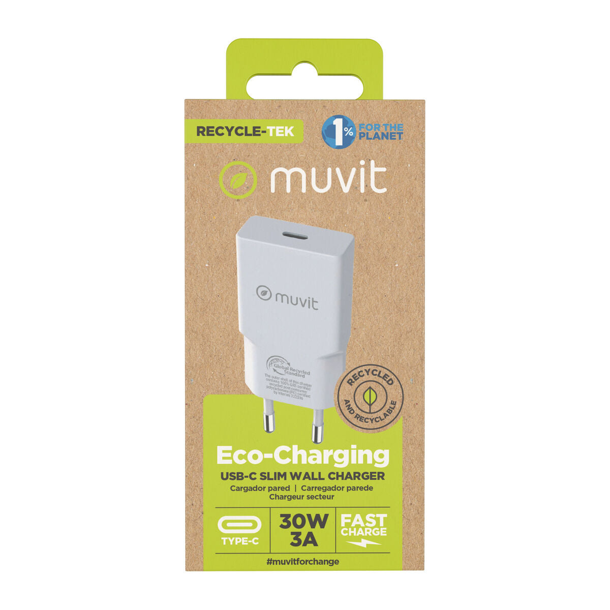 Wall Charger Muvit for Change HC-261 White