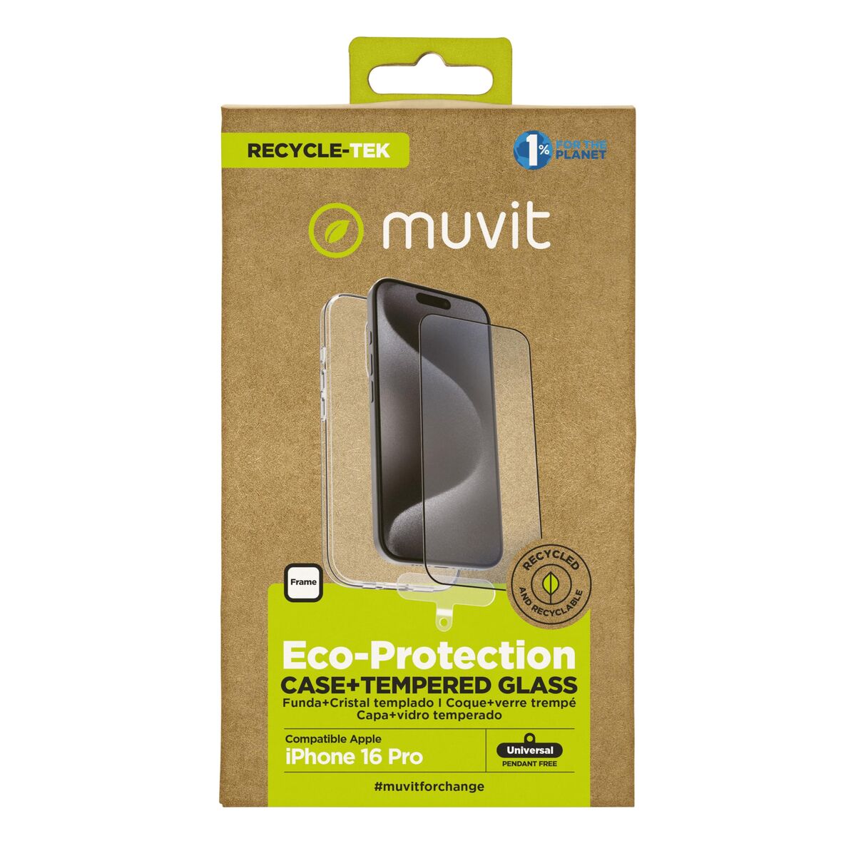 Mobile cover Muvit iPhone 16 Pro
