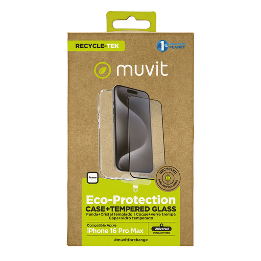 Mobile Case and Protector Muvit for Change iPhone 16 Pro Max Black
