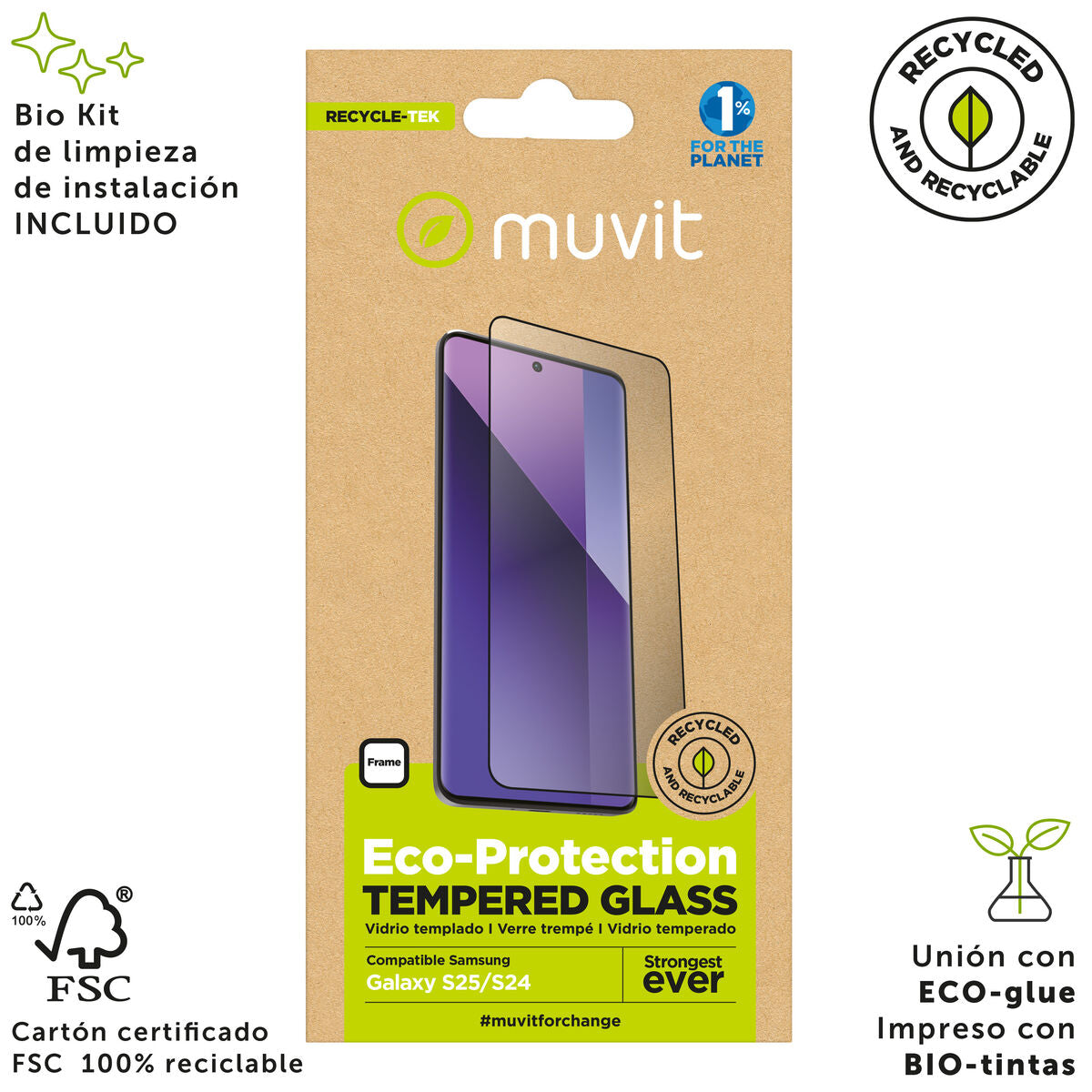 Mobile Screen Protector Muvit for Change Galaxy S25/S24