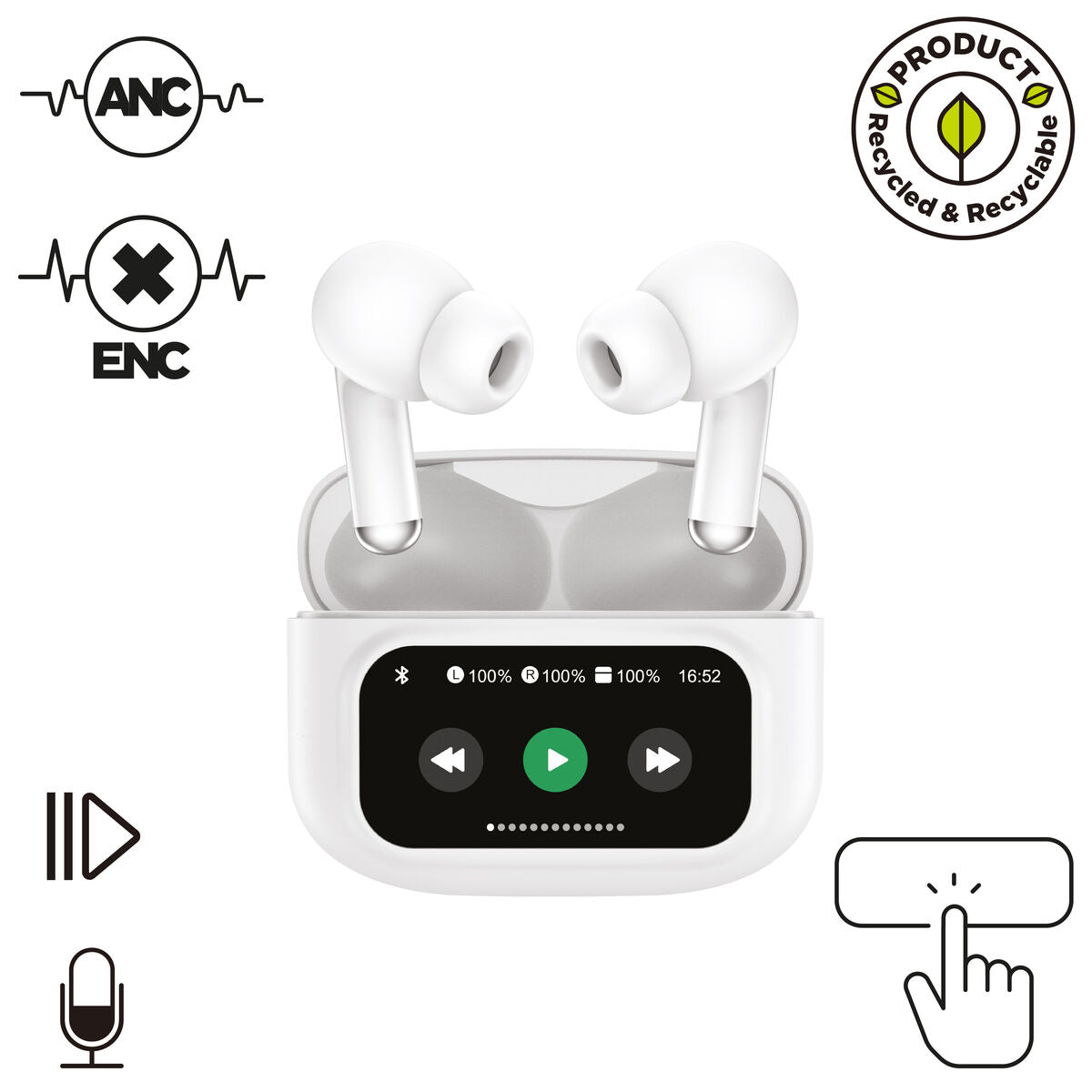 Headphones Muvit MCTWS0007 White