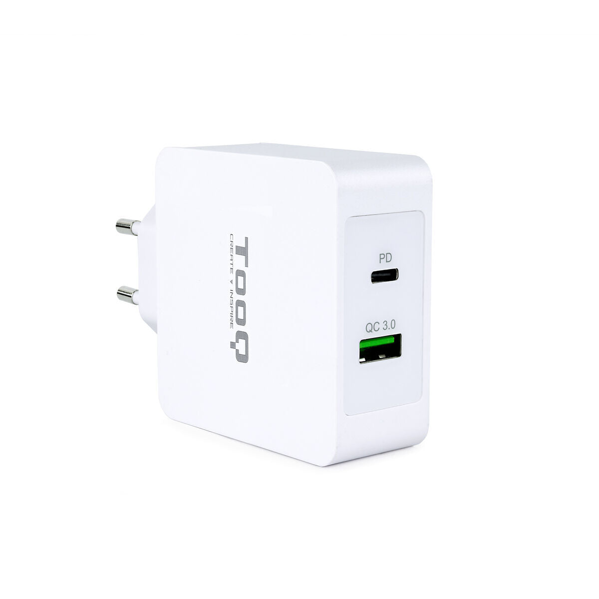 USB Wall Charger TooQ TQWC-2SC03WT White 48 W