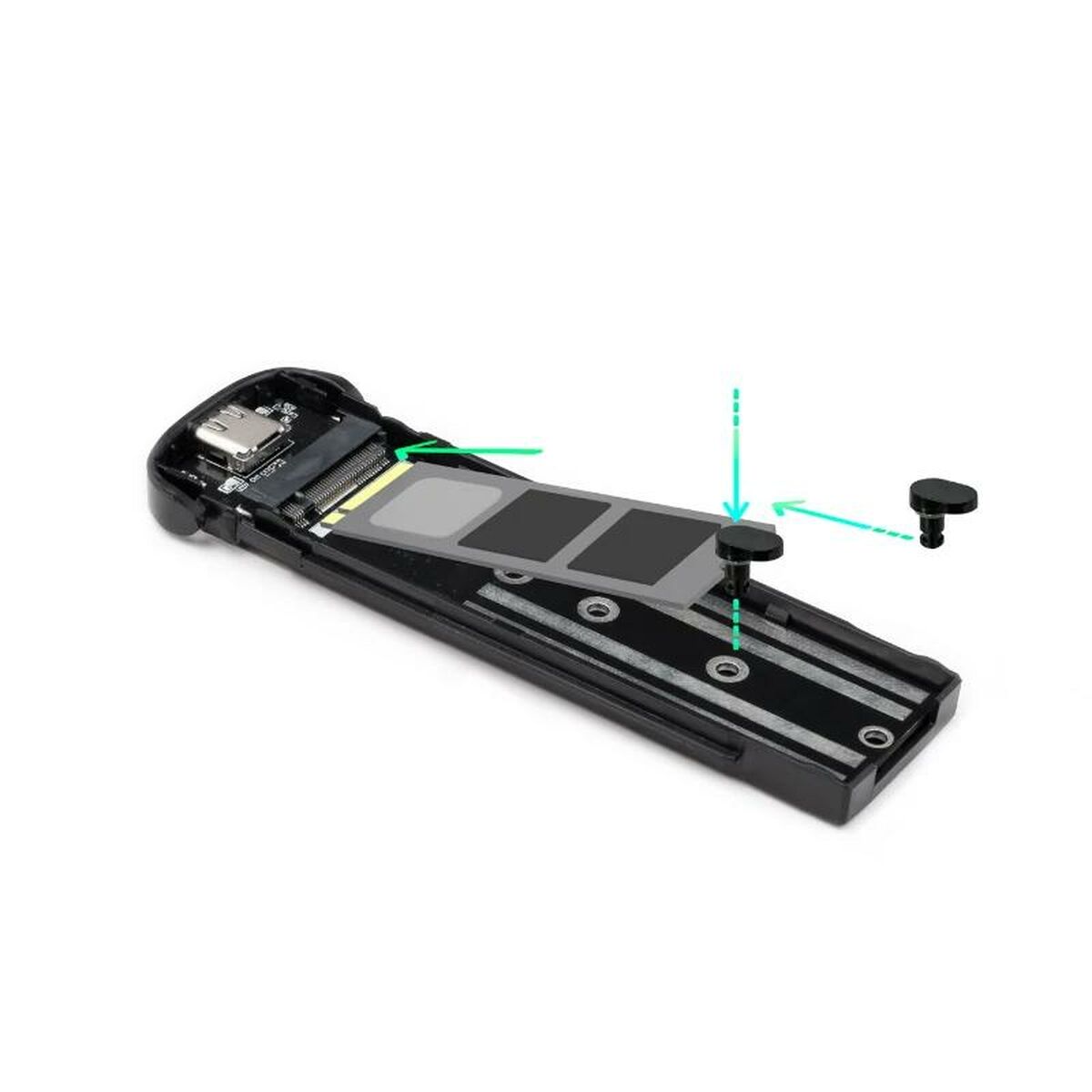 External Box TooQ TQE-2202S Silver Steel