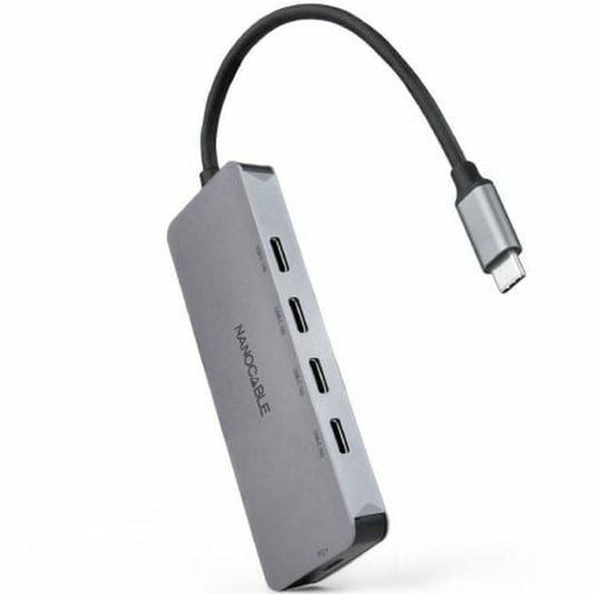 USB Hub NANOCABLE 10.16.4505 Grey