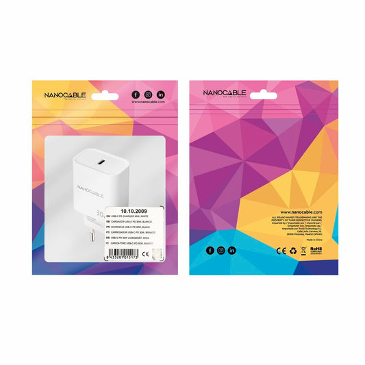 Wall Charger NANOCABLE 10.10.2009 White