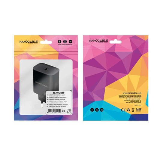 Wall Charger NANOCABLE 10.10.2010 Black