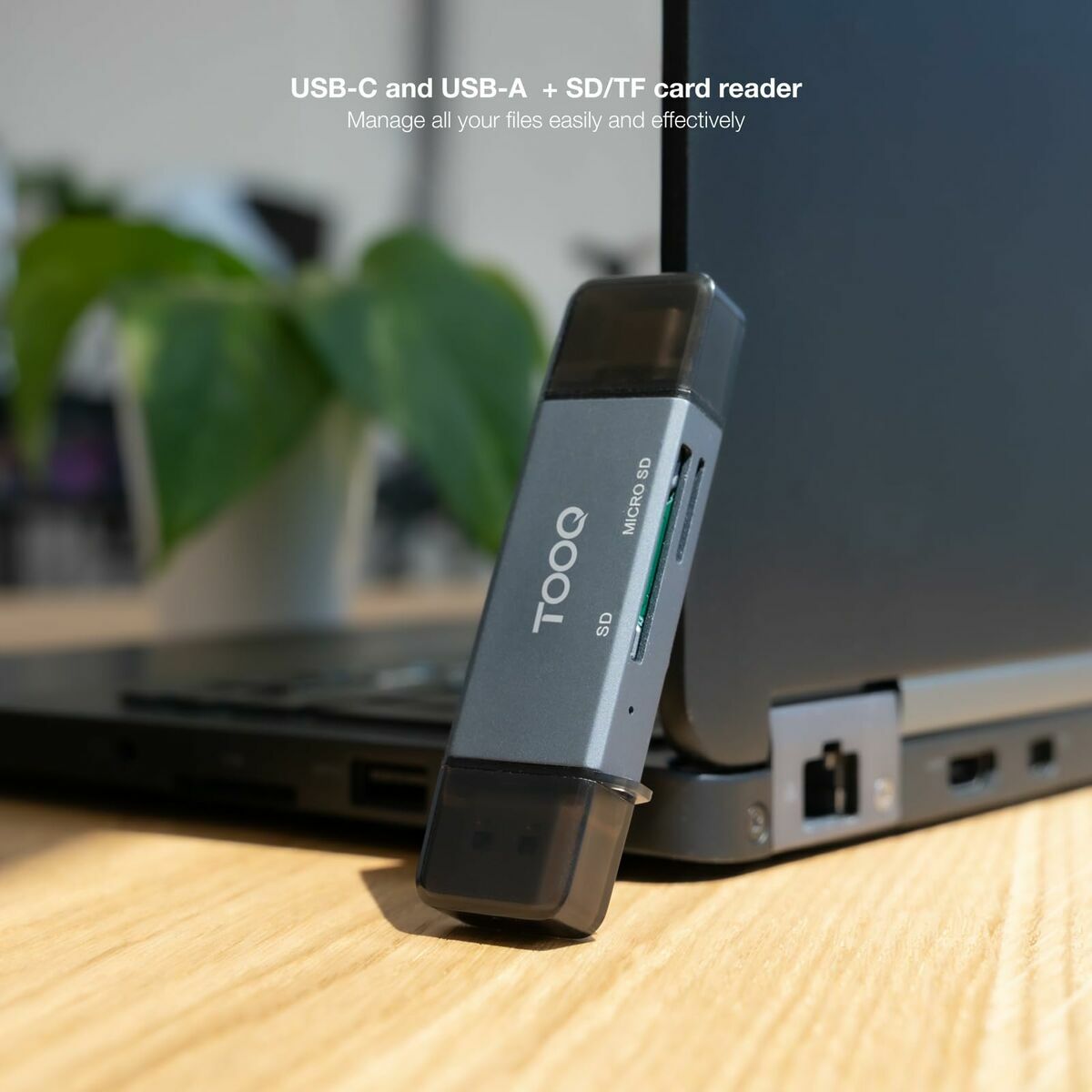 Card Reader TooQ TQR-3001G Black Grey