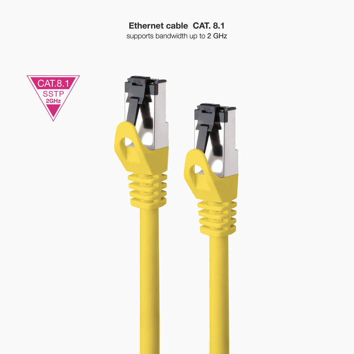 USB Cable NANOCABLE 10.20.2002-Y Yellow 2 m