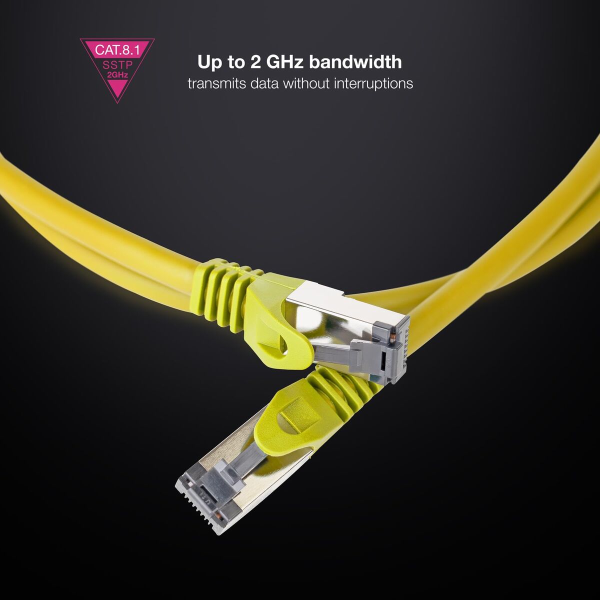 USB Cable NANOCABLE 10.20.2002-Y Yellow 2 m