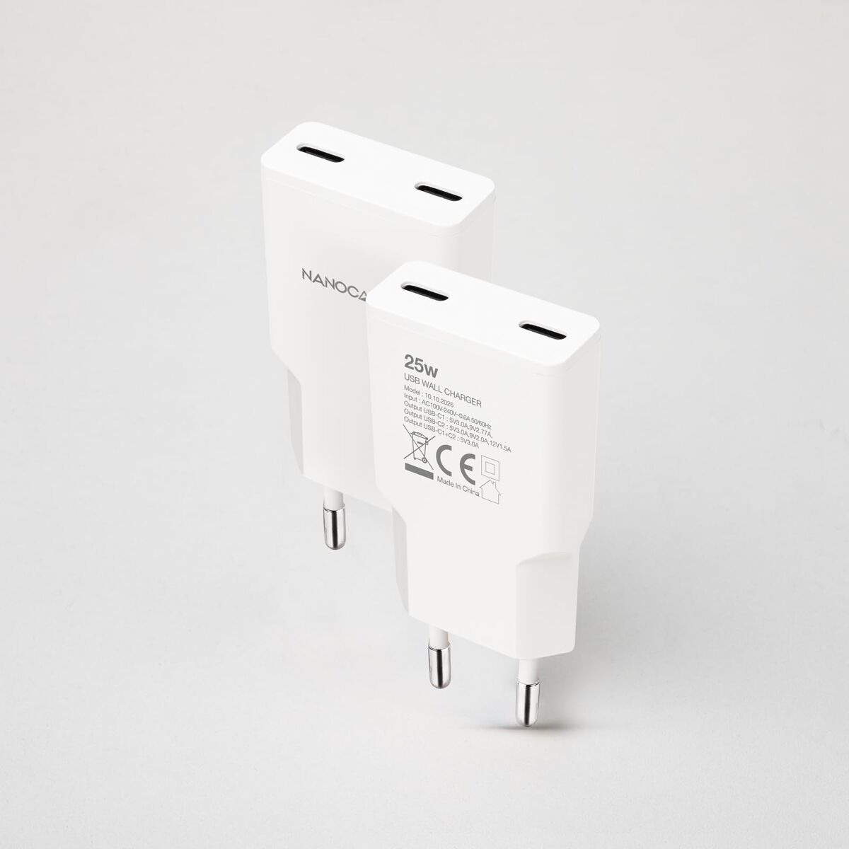 Wall Charger NANOCABLE 10.10.2026 White