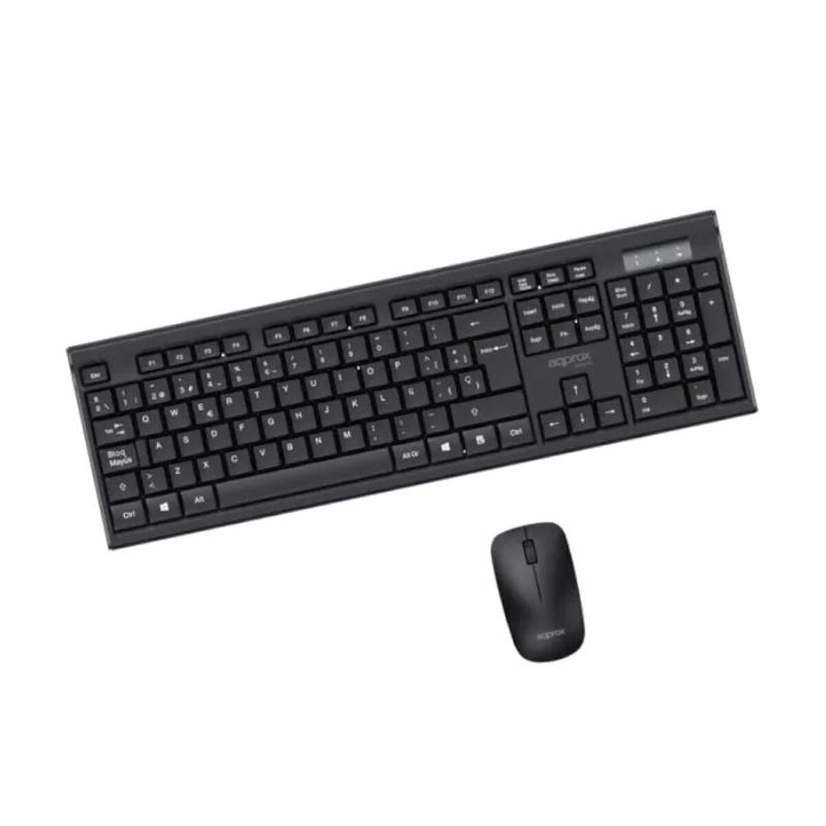 Keyboard and Mouse approx! MX410 Black Spanish Spanish Qwerty (2 Units)