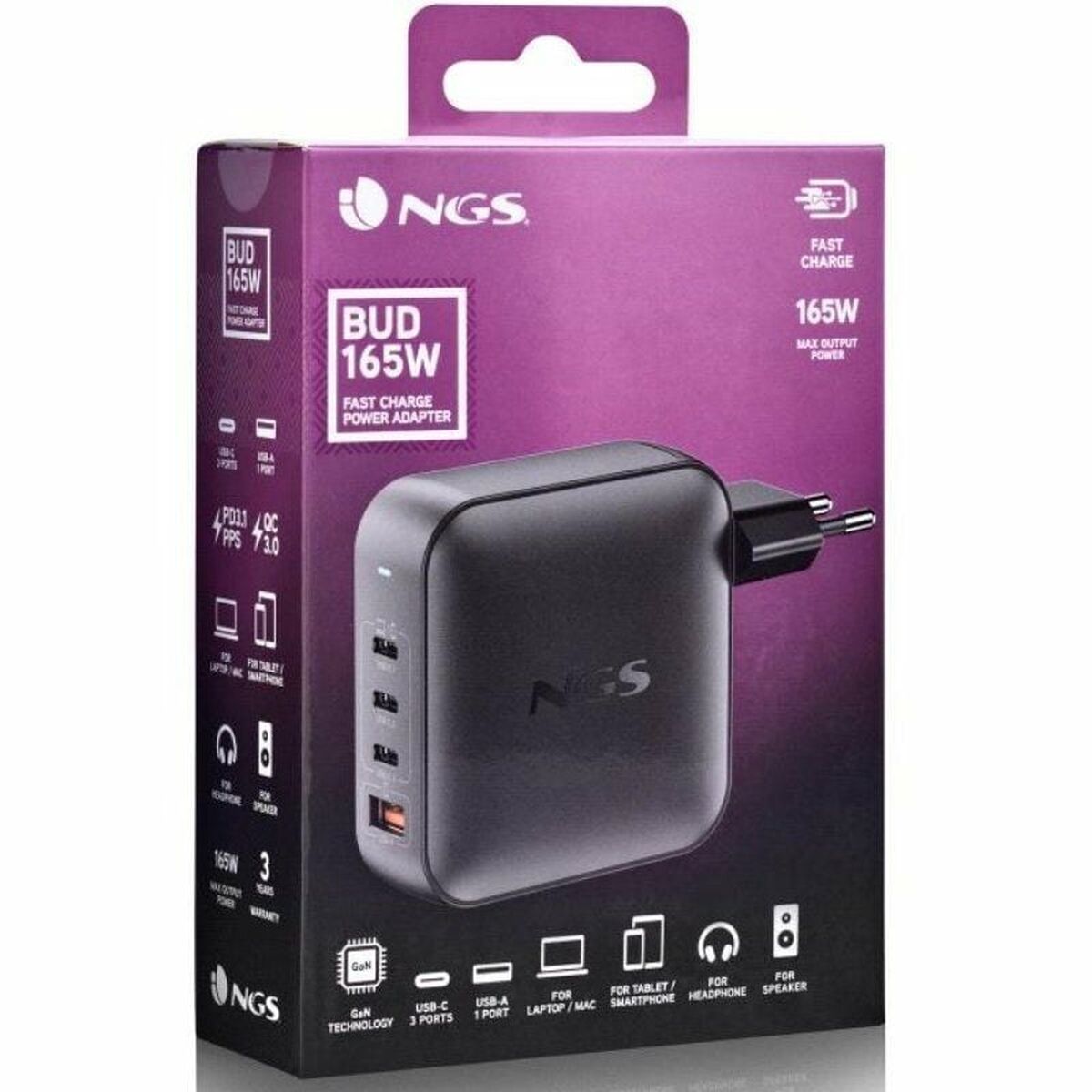 Laptop Charger NGS BUD165W 165 W