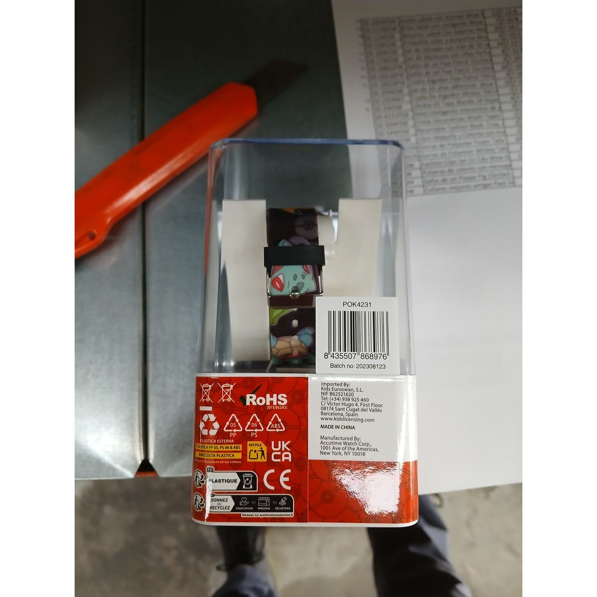 Infant's Watch Kids Licensing POK4231 Interactive 4 x 1,30 x 1 cm