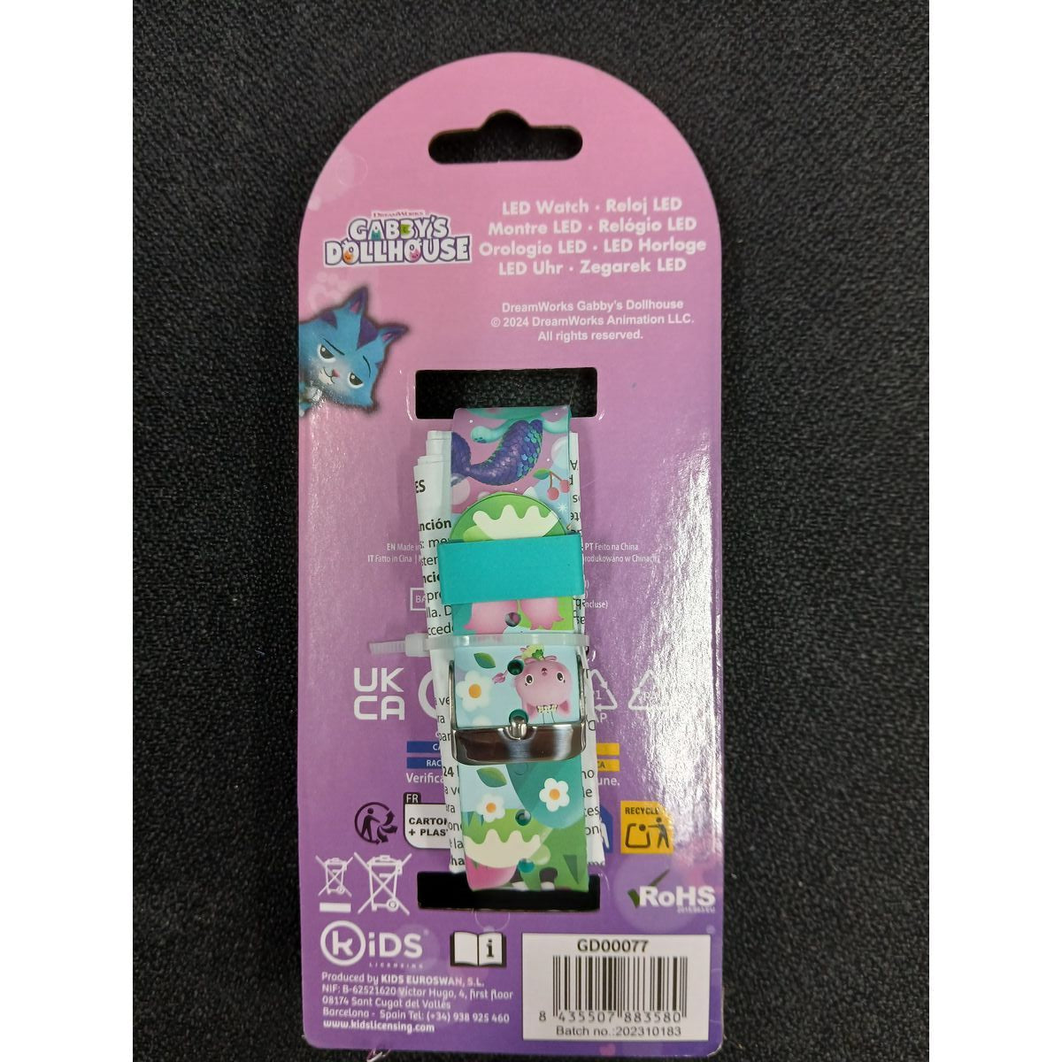 Kids' Smartwatch Kids Licensing Black Ø 35 mm Time Calendar 18 x 7,5 x 3 cm