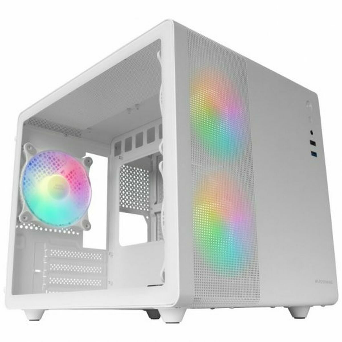 ATX Semi-tower Box Mars Gaming MC400W White Black
