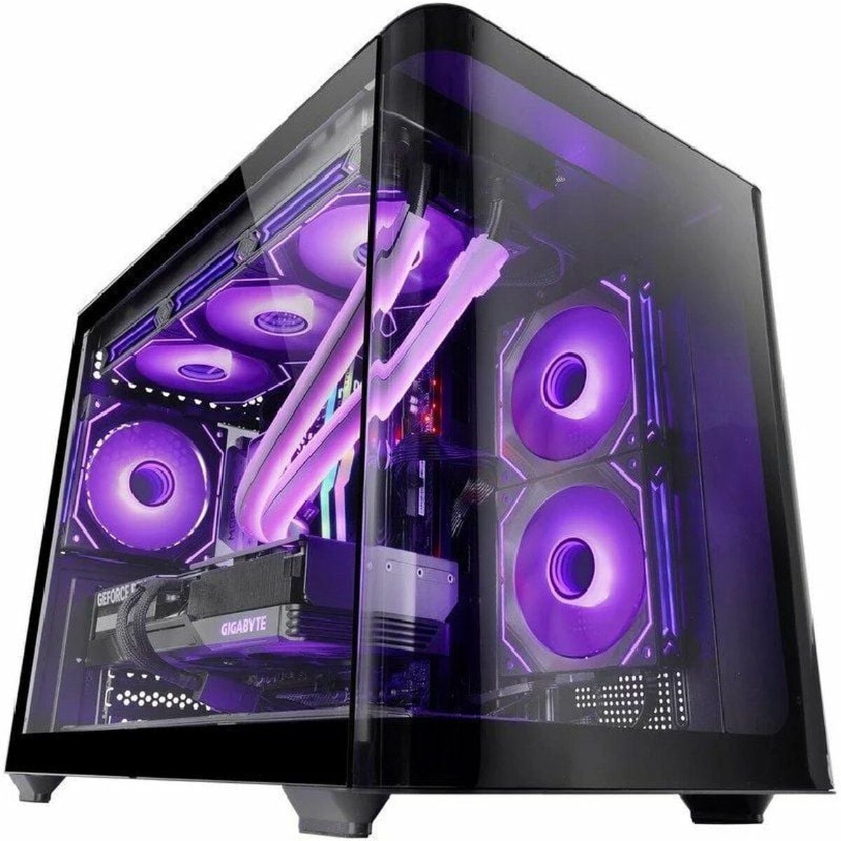 ATX Semi-tower Box Mars Gaming MCFUSIONM Black