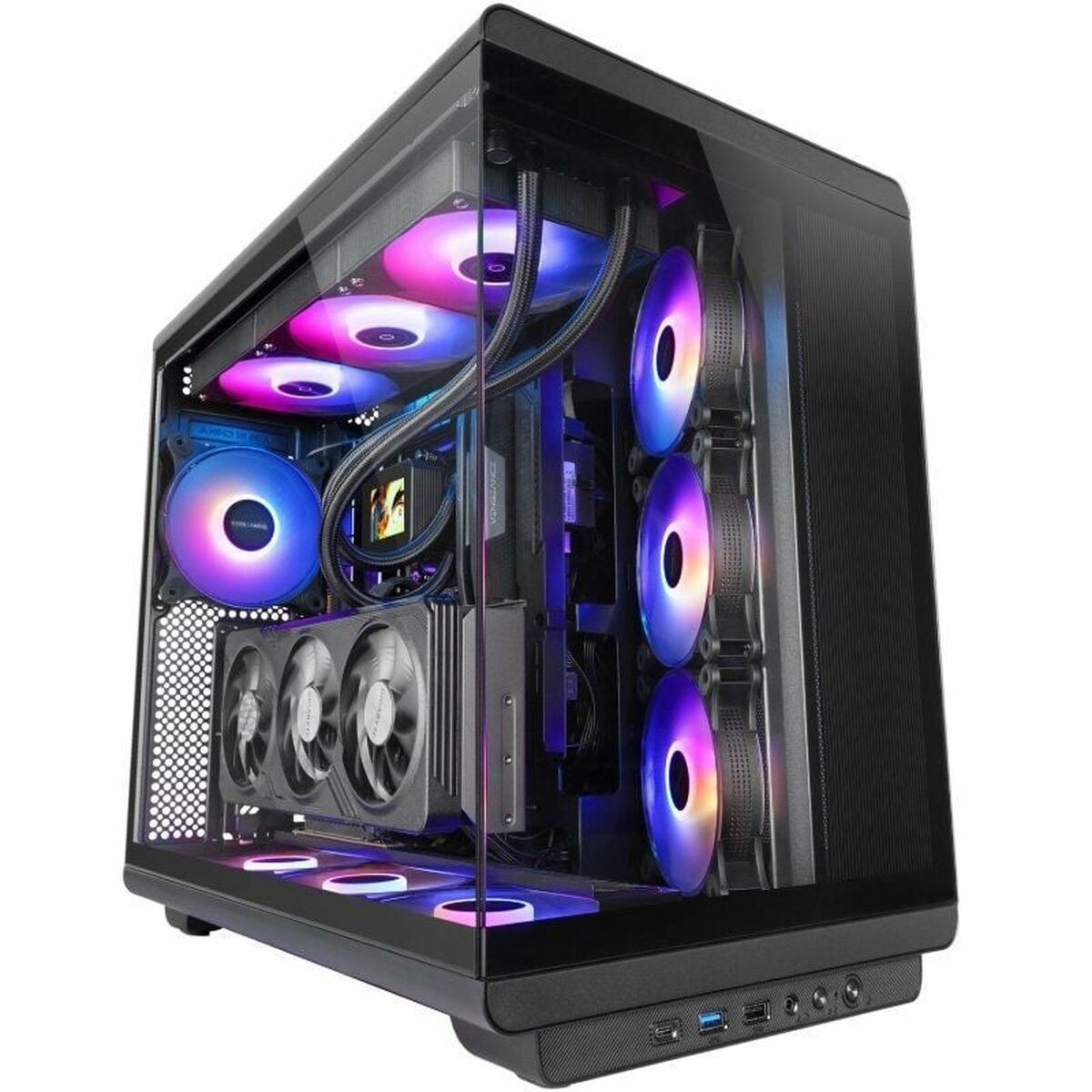 ATX Semi-tower Box Mars Gaming MCREV Black