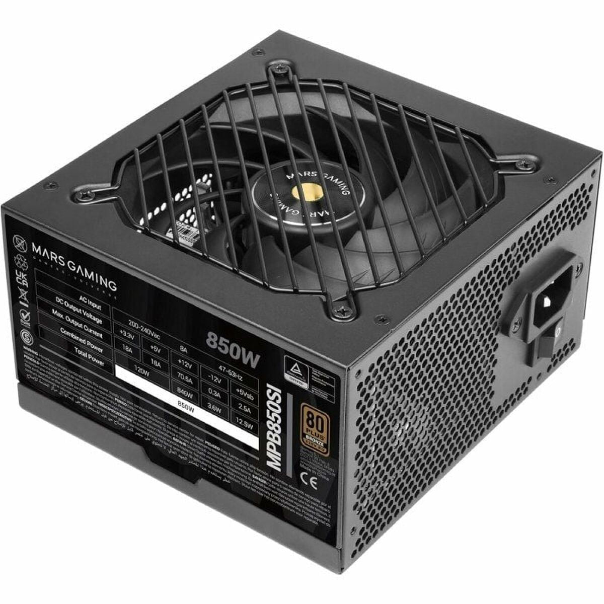 Power supply Mars Gaming MPB850SI ATX 850 W 80 Plus Bronze