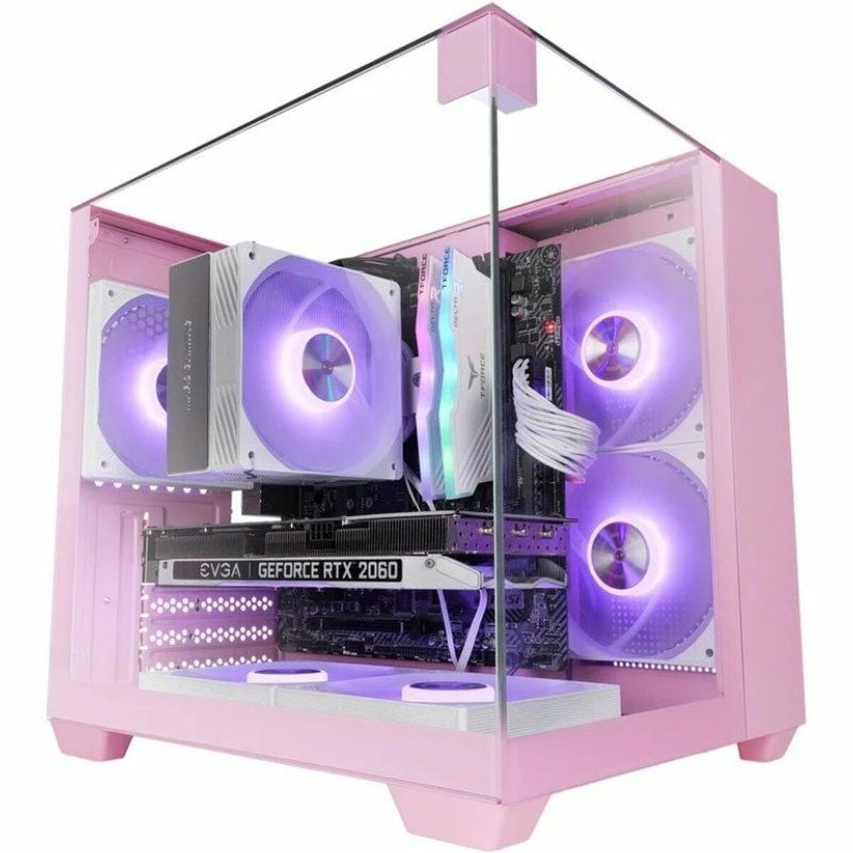 ATX Semi-tower Box Mars Gaming MCVISIONMP Pink