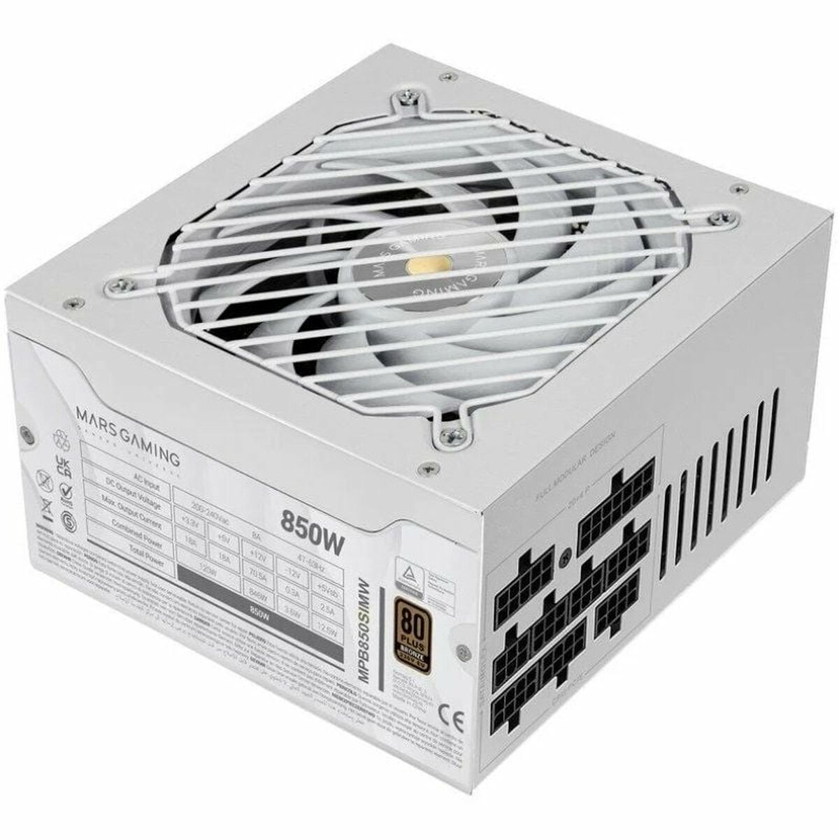 Power supply Mars Gaming MPB850SIMW ATX 850 W 80 Plus Bronze