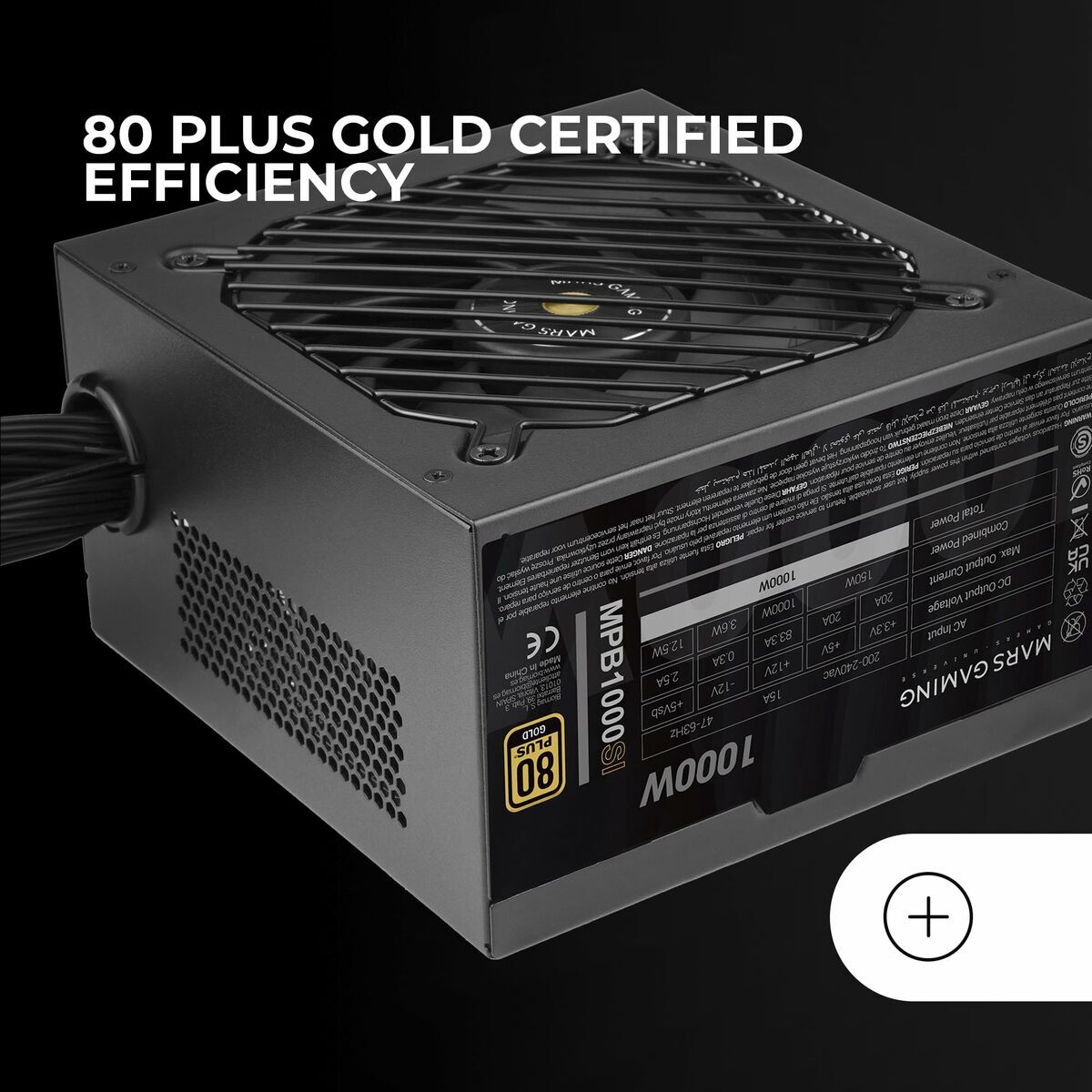 Power supply Mars Gaming MPB1000SI ATX 1000 W 80 Plus Gold