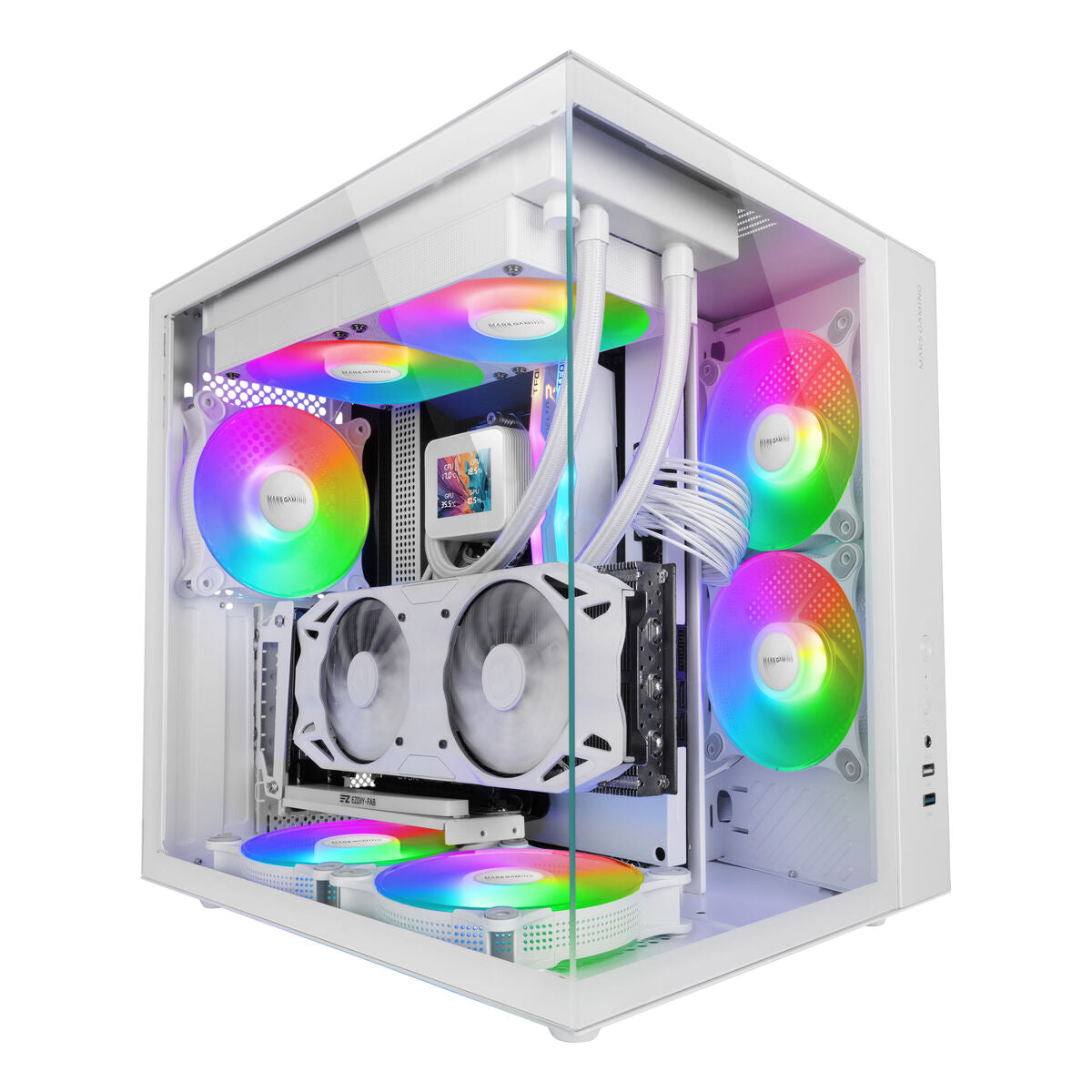 ATX Semi-tower Box Mars Gaming MCVONEW White