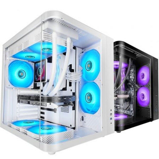 ATX Semi-tower Box Mars Gaming MCCURVW White