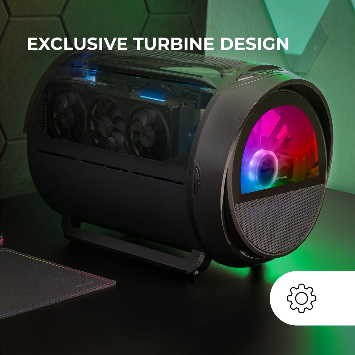 ATX Semi-tower Box Mars Gaming MCCYLON Black