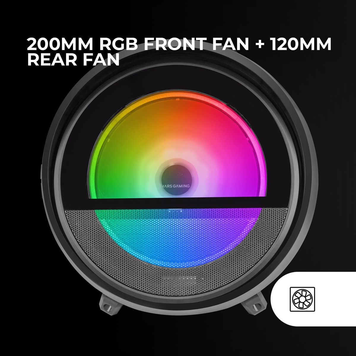 ATX Semi-tower Box Mars Gaming MCCYLON Black