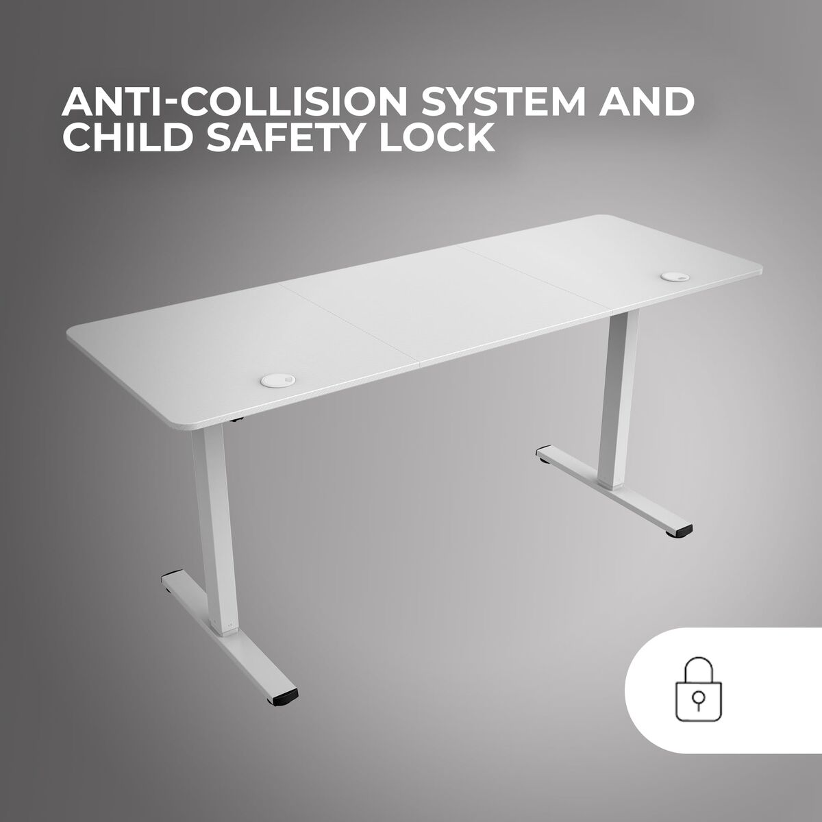 Desk Mars Gaming MGDERGOPRO160W White 160 x 60 cm