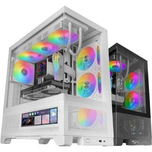 ATX Semi-tower Box Mars Gaming MCLCDXW White