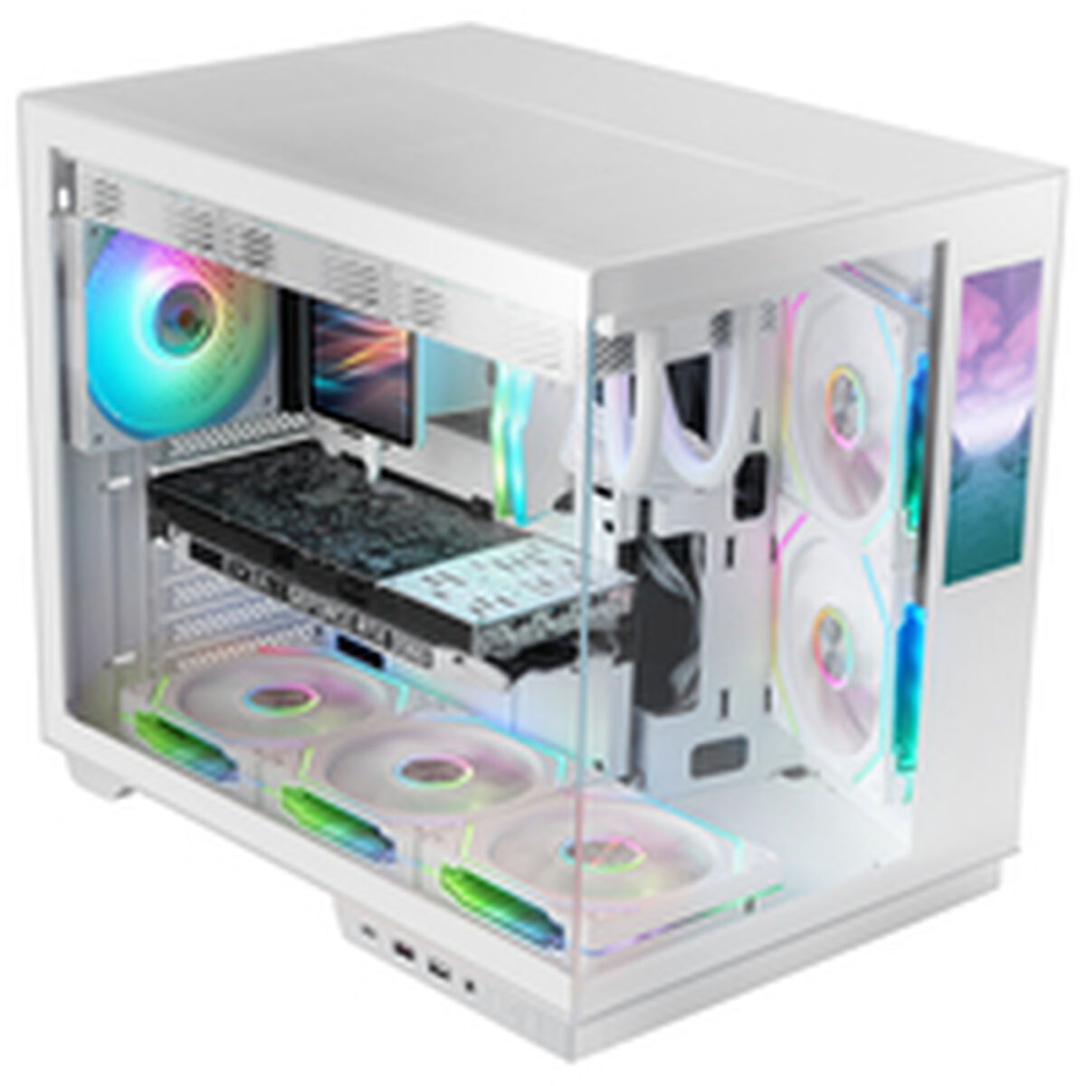 ATX Semi-tower Box Mars Gaming MCMIRAGEW White