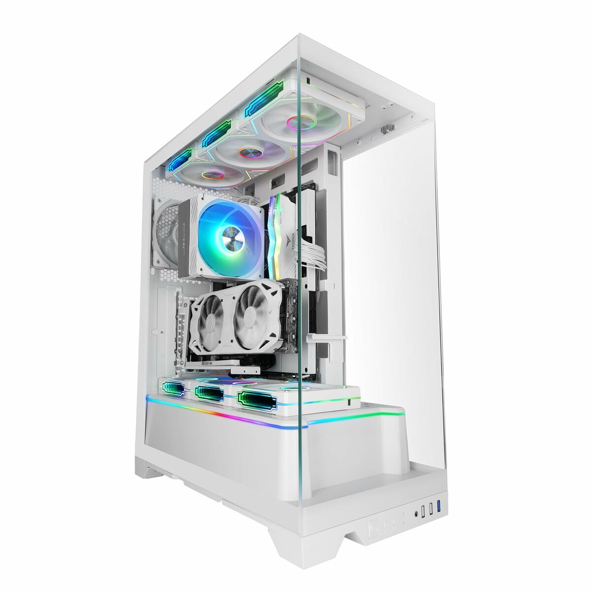 ATX Semi-tower Box Mars Gaming MCPRISMAW White
