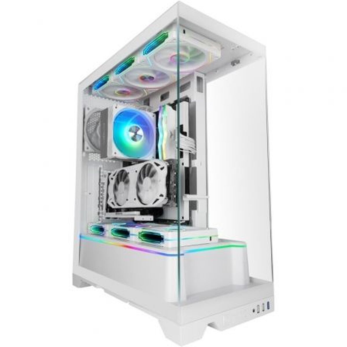 ATX Semi-tower Box Mars Gaming MCPRISMAW White