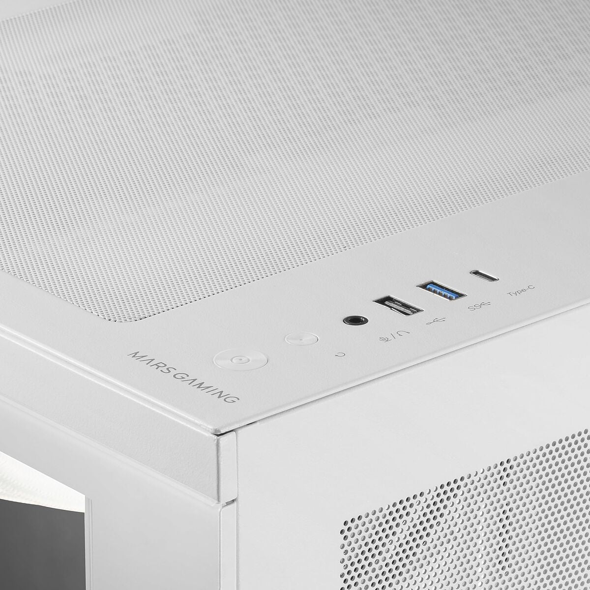 ATX Semi-tower Box Mars Gaming MC3TCORELCDMW White